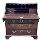 Bureau dos d'ne anglais de style georgien datant du xixme sicle en acajou et chne