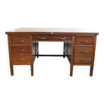 Bureau double en acajou, style louis xv, dbut xxme.