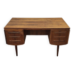 Bureau double face en palissandre du milieu du sicle par j svenstrup, danemark, annes 1960