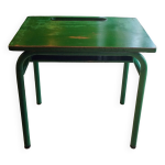 Bureau d'colier des annes 1960 sur peinture verte d'origine