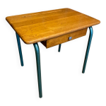 Bureau ecolier mullca mca 321 de jacques hitier pieds tube m�tal & bois