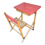 Bureau d colier pliable plideal, annes 1960