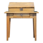 Bureau critoire bois vintage, bureau bois vintage, secrtaire pupitre, meuble bois, dcoration