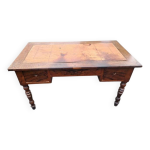Bureau franais de style louis philippe en plume d'acajou annes 1800