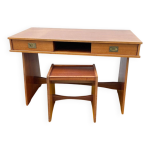 Bureau gautier modle paquebot avec tabouret assorti