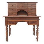 Bureau  gradin louis philippe en noyer