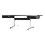 Bureau en hêtre laqué noir par théo tempelman pour ap originals, pays - bas 1960 Bureau en hêtre laqué noir par théo tempelman pour ap originals, pays - bas 1960
