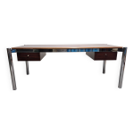 Bureau italien moderniste en palissandre, annes 60 - 70