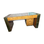 Bureau en loupe d'orme jean - claude mahey