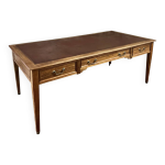 Bureau de ministre double faces en acajou style louis xvi, xixème siècle Bureau de ministre double faces en acajou style louis xvi, xixème siècle