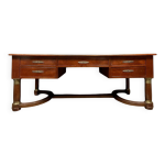 Bureau ministre double face style empire en acajou vers 1900