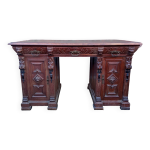 Bureau ministre double face style renaissance