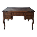 Bureau de ministre en marqueterie style louis xv Bureau de ministre en marqueterie style louis xv