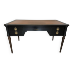 Bureau de ministre style louis xvi avec plateau en cuir