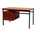 Bureau moderniste de luigi bartolini - teck - ca 1960
