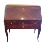 Bureau  pente d'poque louis xv marqueterie de palissandre