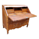 Bureau � pente d �poque louis xv transition louis xvi en noyer du 18e s