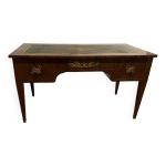 Bureau plat acajou. style louis xvi, poque xxme