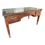 Bureau plat administratif double face en ch�ne