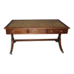 Bureau plat anglais en acajou vers 1900