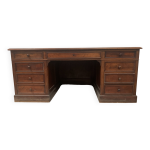 Bureau plat a caisson de style napoléon iii en acajou xix siècle Bureau plat a caisson de style napoléon iii en acajou xix siècle