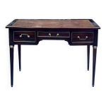 Bureau plat double face en acajou de style louis xvi Bureau plat double face en acajou de style louis xvi