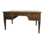 Bureau plat double face en acajou, style louis xvi xix siècle Bureau plat double face en acajou, style louis xvi xix siècle