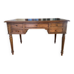 Bureau plat en noyer