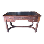 Bureau plat style empire acajou