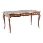 Bureau plat de style louis xv  dcor de scnes lacustres. circa 1850.
