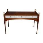 Bureau plat trois tiroirs et laque maison gauthier vers 1960 Bureau plat trois tiroirs et laque maison gauthier vers 1960