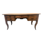 Bureau provincial marquet� en merisier massif xx si�cle