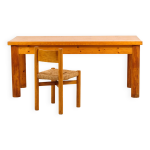 Bureau rené martin et chaise méribel de charlotte perriand 1955 Bureau rené martin et chaise méribel de charlotte perriand 1955