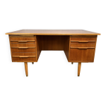 Bureau rétro vintage en teck du milieu du siècle design danois des années 1960 Bureau rétro vintage en teck du milieu du siècle design danois des années 1960