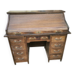 Bureau  rideau amricain en chne 1920