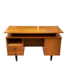 Bureau scandinave annes 50 / 60 en bois 130cm