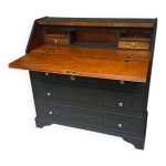 Bureau secrtaire en bois et noir