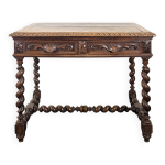 Bureau de style louis xiii en chêne Bureau de style louis xiii en chêne