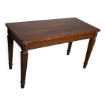 Bureau / table d'appoint antique louis xvi en noyer, france, 1920