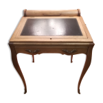 Bureau table de bridge style louis xv en noyer