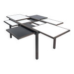 Bureau ou table  manger bernard vuarnesson  plateaux rversibles et extensibles, annes 80