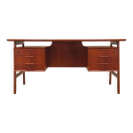 Bureau en teck, design danois, annes 1970, fabrication : omann jun