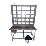 Bureau, tri postal meuble de mtier industriel 70's