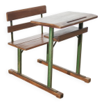 Bureau vintage, bureau enfant bois et mtal, bureau d'colier