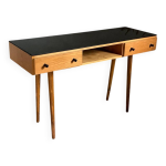 Bureau vintage pied compas en chne