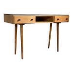 Bureau vintage pied compas en chne