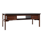 Bureau xl danois du milieu du siècle en palissandre et cuir par arne vodder pour sibast Bureau xl danois du milieu du siècle en palissandre et cuir par arne vodder pour sibast