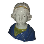 Buste en céramique, travail italien xxème s. Buste en céramique, travail italien xxème s.