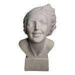 Buste de jeune femme par salvatore melani, style art dco, 48 cm