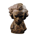 Buste ludwig beethoven terre cuite signe guero